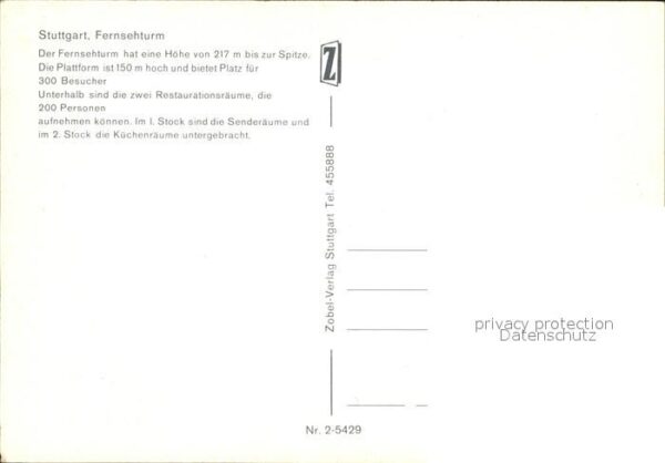 Fernsehturm Funkturm Stuttgart – Bild 2