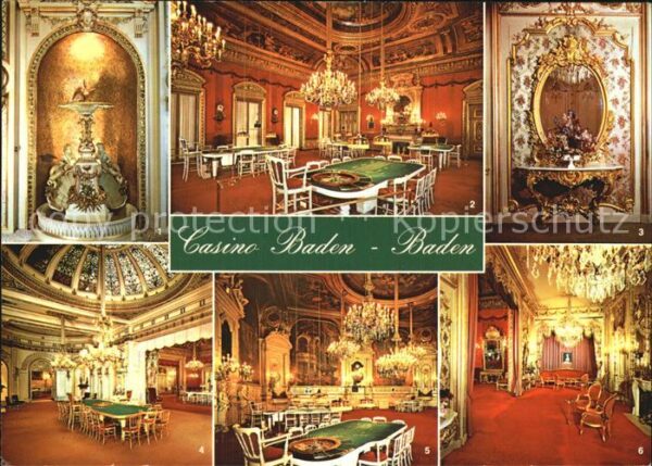 Casino Spielbank Baden-Baden Salon Pompadour Florentiner