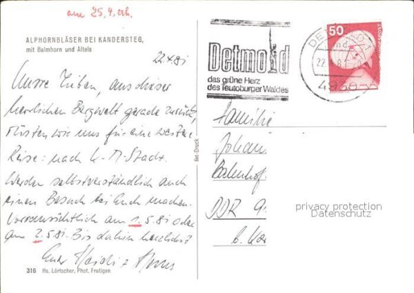 Alphorn Alphornbläser Kandersteg Balmhorn Altel – Bild 2