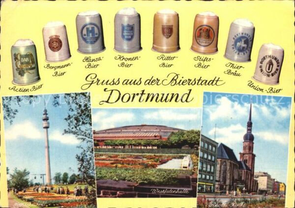 Bier Dortmund Actien-Bier Hansa-Bier Ritter-