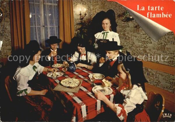Trachten Frankreich Tarte flambee Flammekueche
