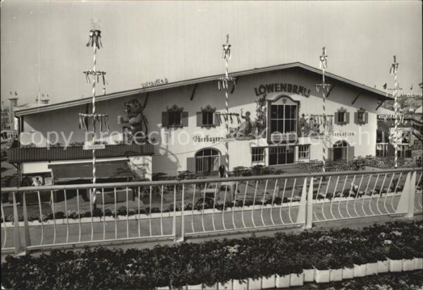 Exposition Internationale Bruxelles 1958 Pavillon Oberbayern Löwenbräu