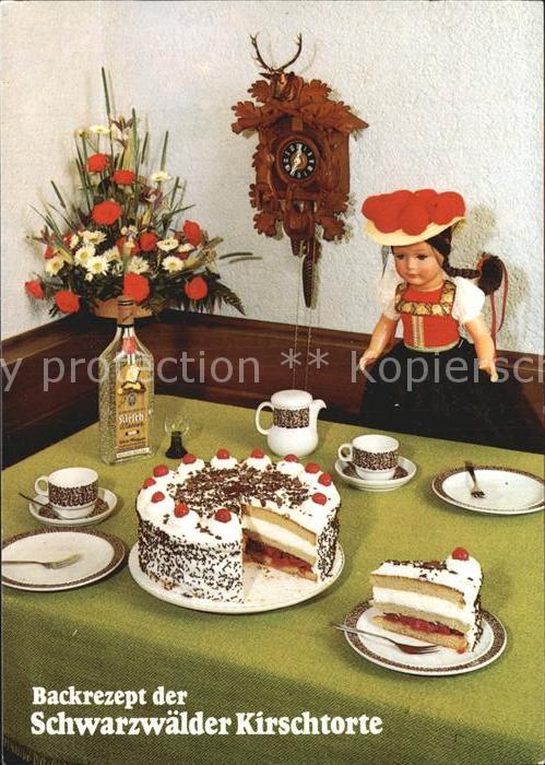 Lebensmittel Backrezept Schwarzwälder Kirschtorte Ku