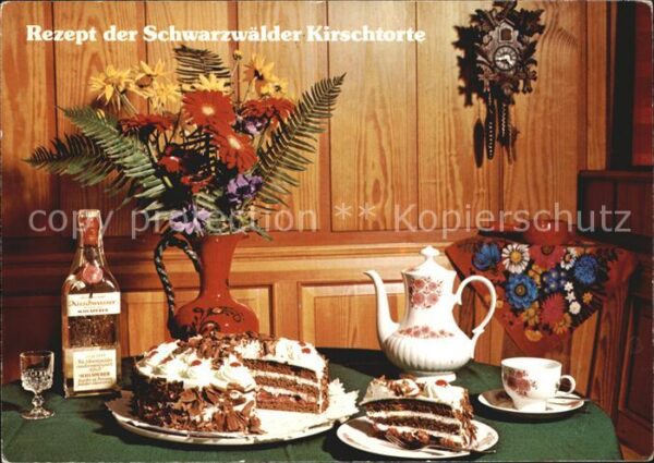 Lebensmittel Rezept Schwarzwälder Kirschtorte