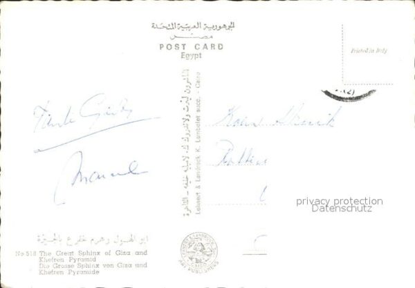 Kamel  Camel Chameau Sphinx of Giza Khefren Pyramid – Bild 2