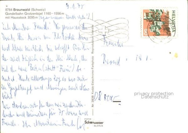 Seilbahn Grotzenbüel Braunwald Hausstock – Bild 2