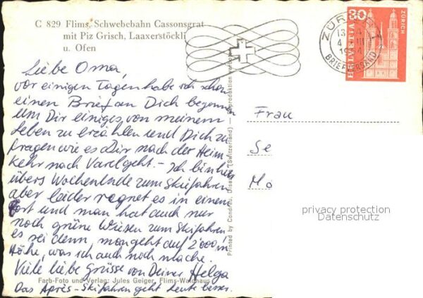 Seilbahn Flims Cassonsgrat Piz Grisch Laaxerstöc – Bild 2