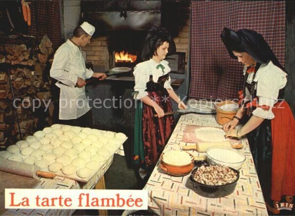 Lebensmittel Tarte Flambee Trachten