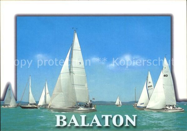 Segelboote Balaton