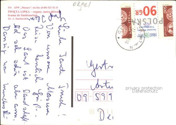 Kirchenorgel Swieta Lipka – Bild 2