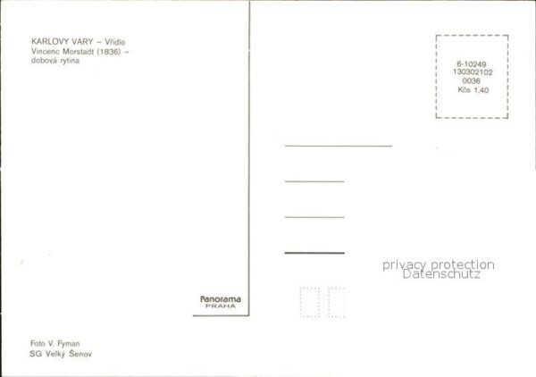 Kuenstlerkarte Vincenc Morstadt Karlovy Vary Vridlo – Bild 2