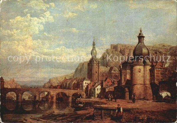 Kuenstlerkarte C.C. Stanfield Dinant-sur-Meuse XIX Sie