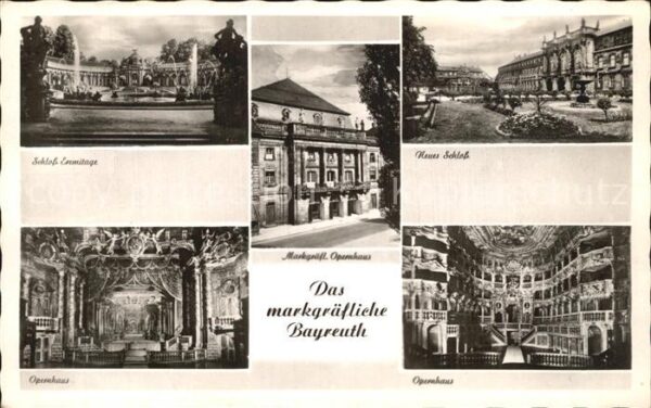 Bayreuth Schloss Eremitage Markgräfl Opernhaus K