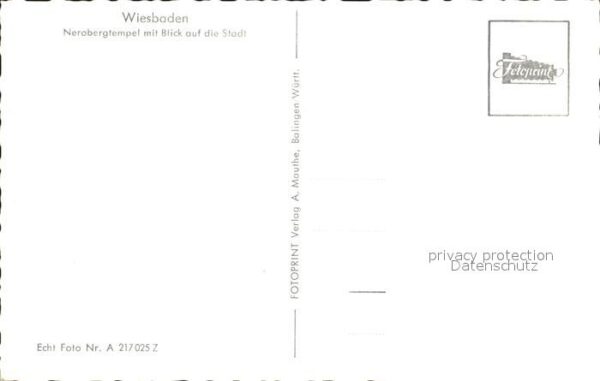 Wiesbaden Nerobergtempel Stadtblick – Bild 2