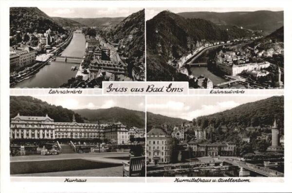 Bad Ems Lahn auf und abwärts Kurhaus Kurmittelh