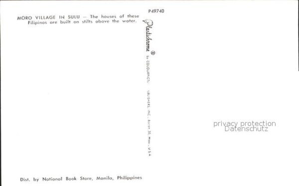 Philippinen Moro Village in Sulu The houses of thes – Bild 2