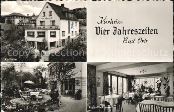 Bad Orb Kurheim Vier Jahreszeiten Garten Aufent