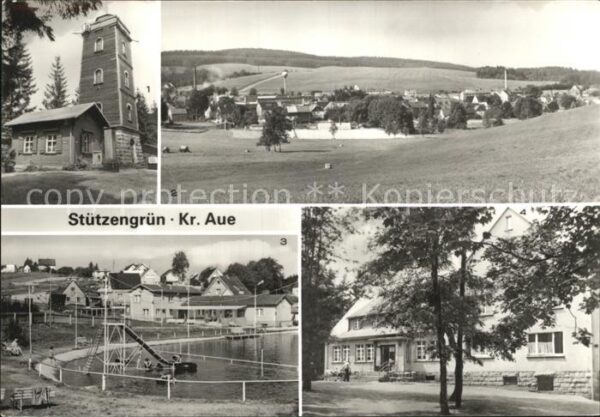 Stuetzengruen Kuhberg Aussichtsturm Teilansicht Naher