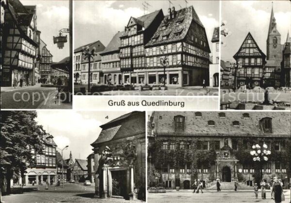 Quedlinburg Markt Details Marktkirchhof Rathaus