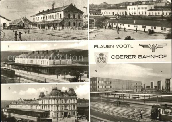 Plauen Vogtland Oberer Bahnhof Empfangsgebäude Teilansi