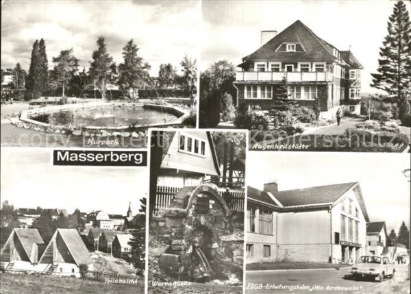 Masserberg Kurpark Augenheilstätte Teilansicht Wer