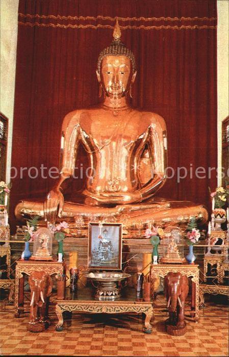 Bangkok Golden Buddha of Sukhotai Era at Wat Tr