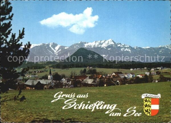 Schiefling See mit Kathreinkogel und Mittagskogel