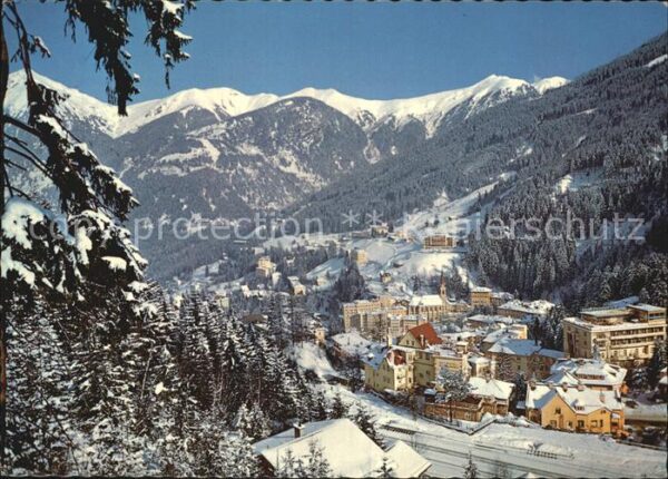 Badgastein mit Gamskarkogel Kreuzkogel und Flugkog