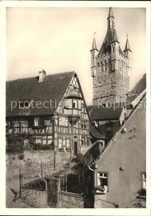 Bad Wimpfen Alt Bürgermeister Haus und Blauer Turm