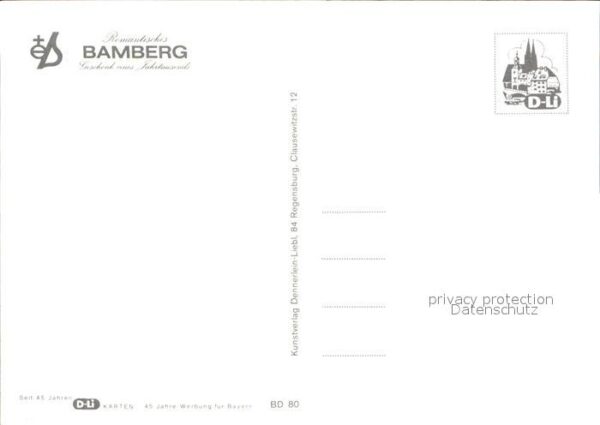 Bamberg Altes Rathaus Altstadt Nachtaufnahme – Bild 2