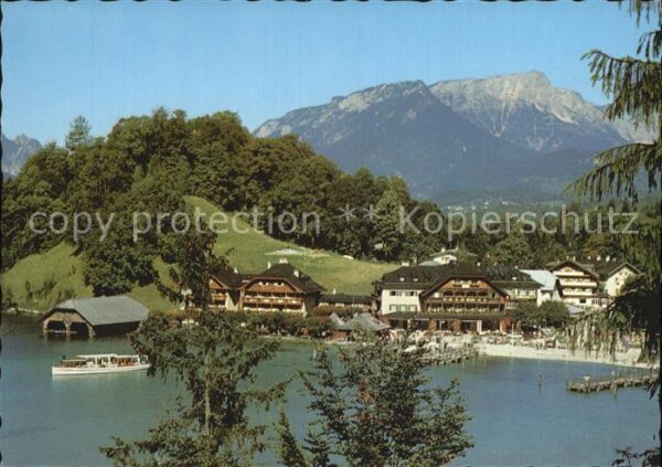 Koenigsee Berchtesgaden Seelände mit Untersberg