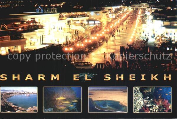 Sharm el-Sheikh bei Nacht Strand Unterwasseraufnahmen K