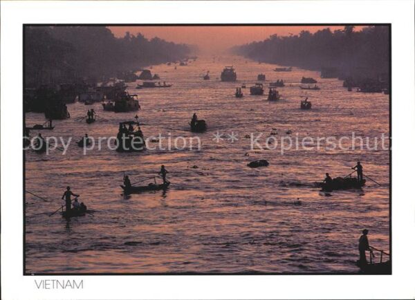 Vietnam Boote im Mekong Delta