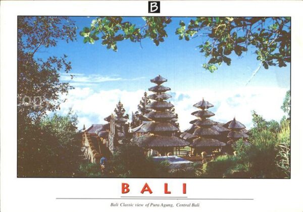 Bali Indonesien Classic view of Pura Agung