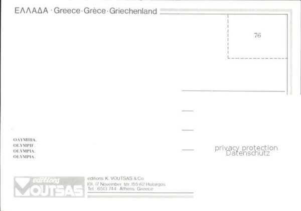 Olympia Griechenland Zeremonie Olymp Feuer Tempelruinen – Bild 2