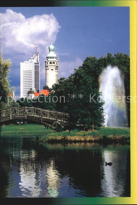 Leipzig Johannapark Rathaus Unihochhaus