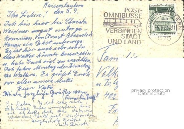 Kaiserslautern Blick vom Rathaus – Bild 2