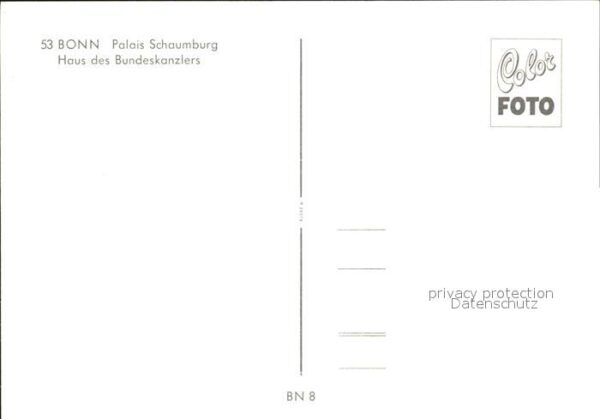 Bonn Rhein Palais Schaumburg Haus Bundeskanzlers – Bild 2