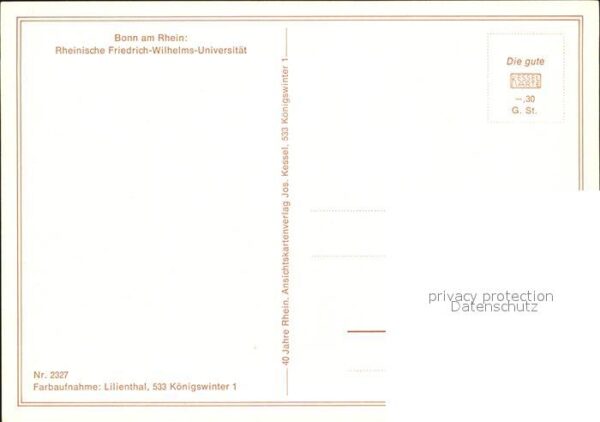 Bonn Rhein Rheinische Friedrich-Wilhelms-Universit – Bild 2
