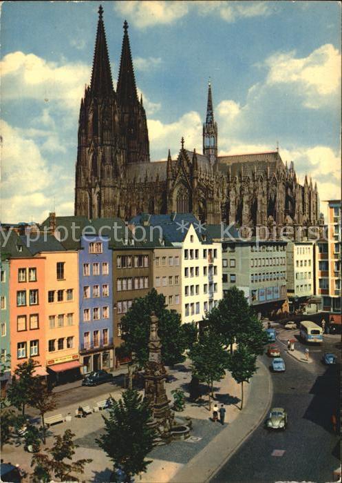 Koeln Rhein Altermarkt Dom