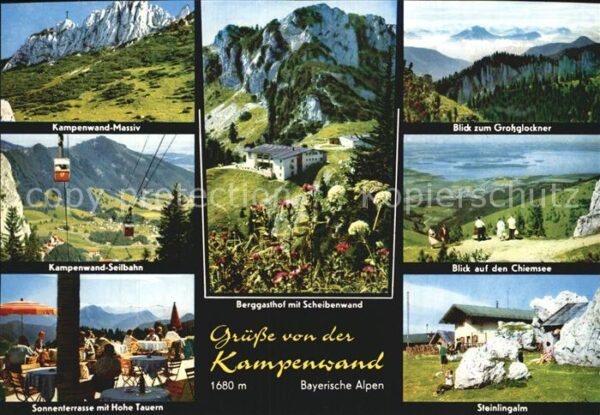 Aschau Chiemgau Kampenwand Chiemsee Seilbahn Steinlinga