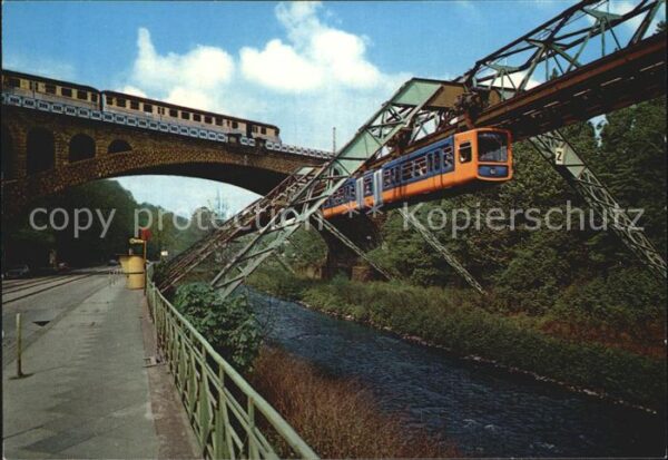 Wuppertal Sonnborner Brücke Schwebebahn