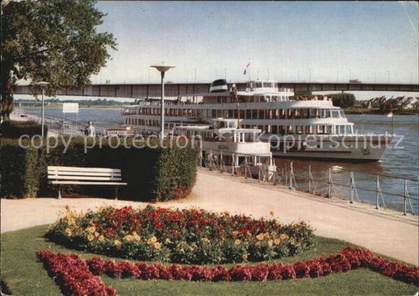 Bonn Rhein Rheinufer Kennedy Brücke