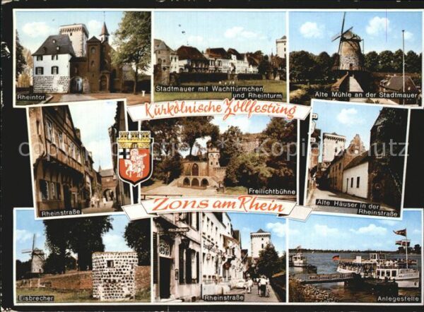 Zons Kurkölnische Zollfestung Rheintor Eisbr