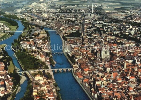 Regensburg Stadtansicht Luftbild