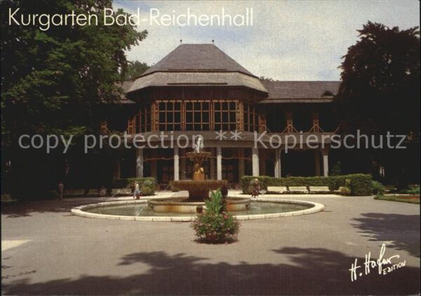 Reichenhall Bad Kurgarten Gradierhaus Springbrunnen