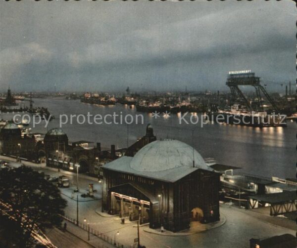 Hamburg Elbtunnel Sankt Pauli Landungsbrücken