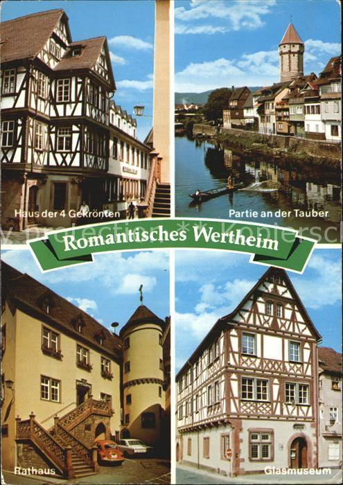 Wertheim Main Haus der 4 Gekrönten Partie an der Taub