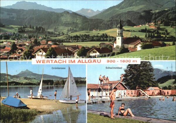 Wertach Grüntensee Schwimmbad Panorama