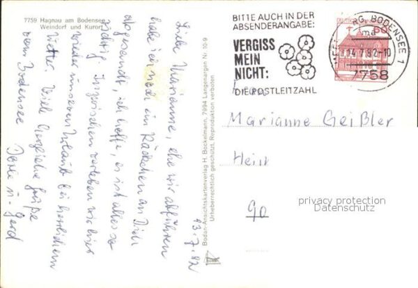 Hagnau Bodensee Weindorf Kurort Hafen Ortsansicht – Bild 2